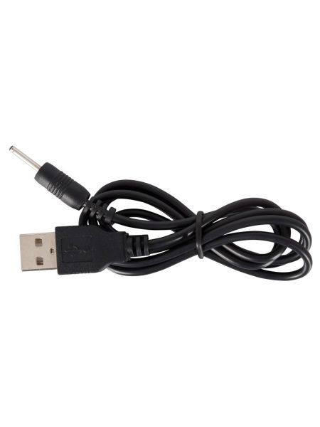 Korek analny koraliki kulki wibrujące USB 21cm - 12