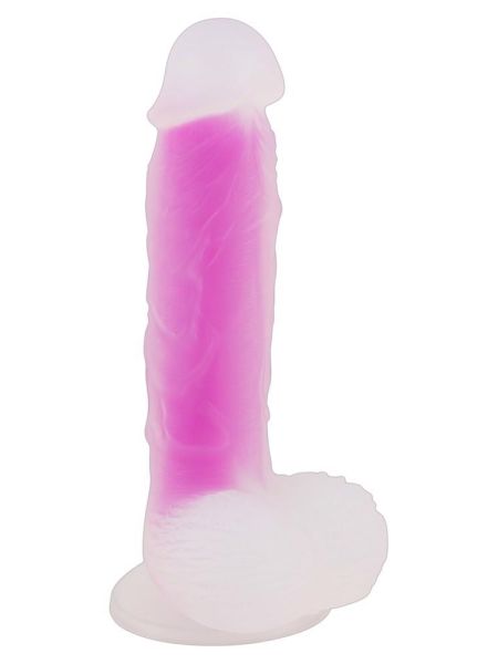 Miękki realistyczny penis dildo z przyssawką 17cm - 4