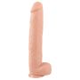 Miękkie duże dildo realistyczny wygląd żylasty trzon 42 cm - 4