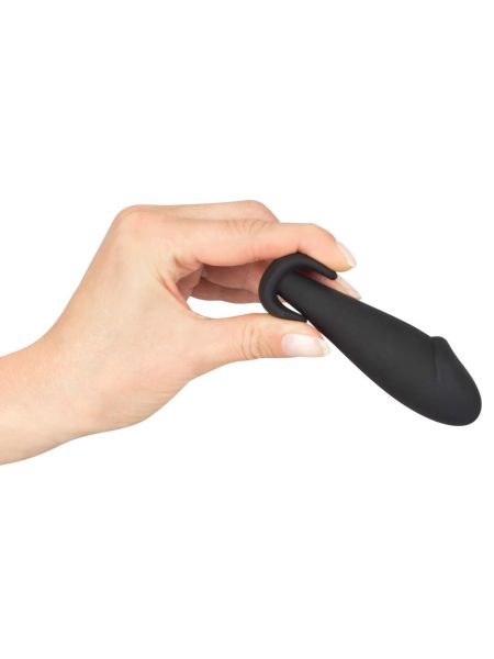 Ergonomiczny korek analny mini penis 10cm - 11