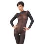 Catsuit bodystocking siateczka otwarty krok M/L - 4