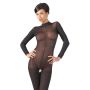 Catsuit bodystocking siateczka otwarty krok M/L - 5