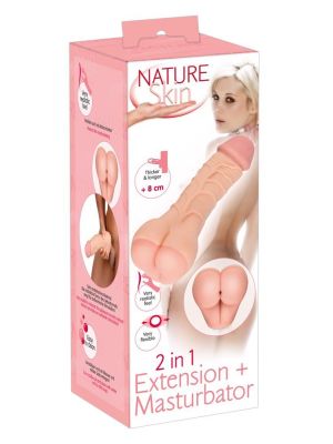 Przedłużka penisa masturbator 2w1 realistyczny - image 2