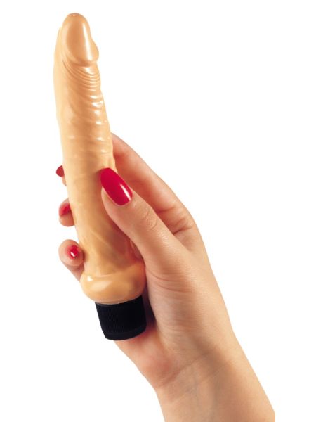 Wibrator analny wąski realistyczny jak penis 19cm - 5