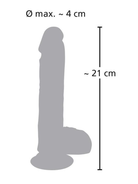 Dildo realistyczne posuw przyssawka 8trybów 21cm - 17