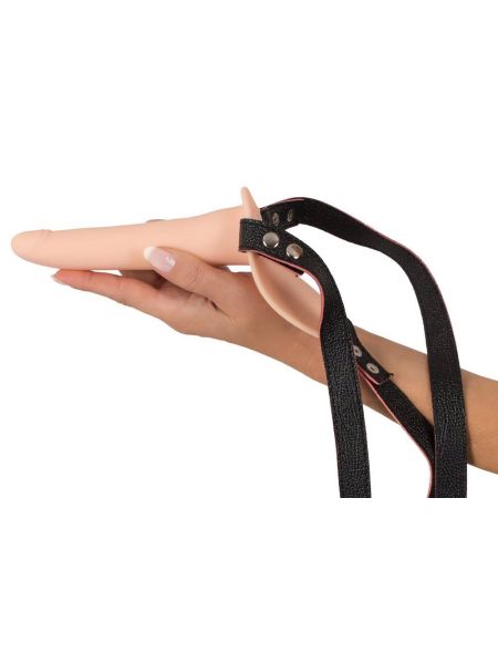 Wibrator strap-on uprząż paski 10 trybów 15cm - 12