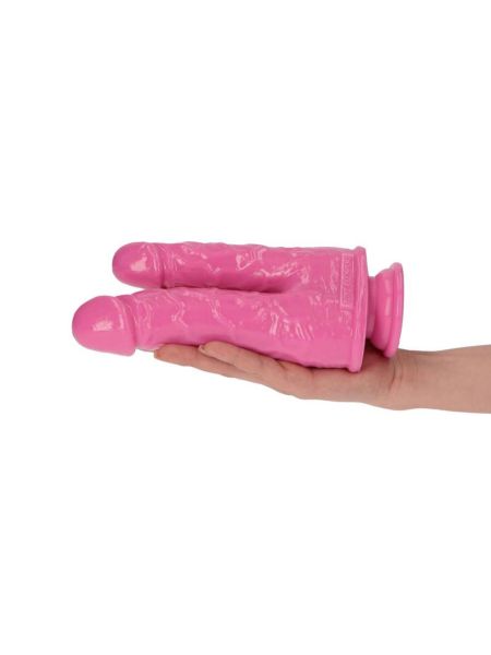 Dildo do podwójnej penetracji analne waginalne 18cm - 6