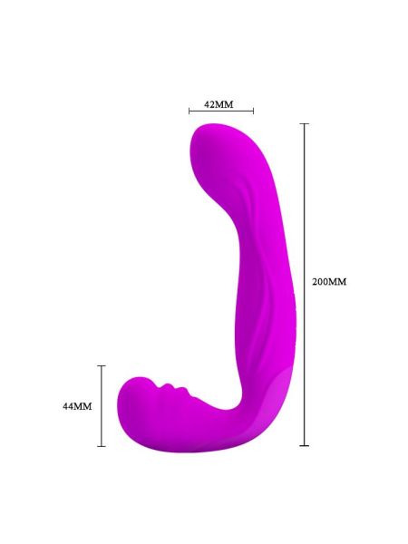 Podwójny wibrator łechtaczka punkt G 20cm 30trybów - 4