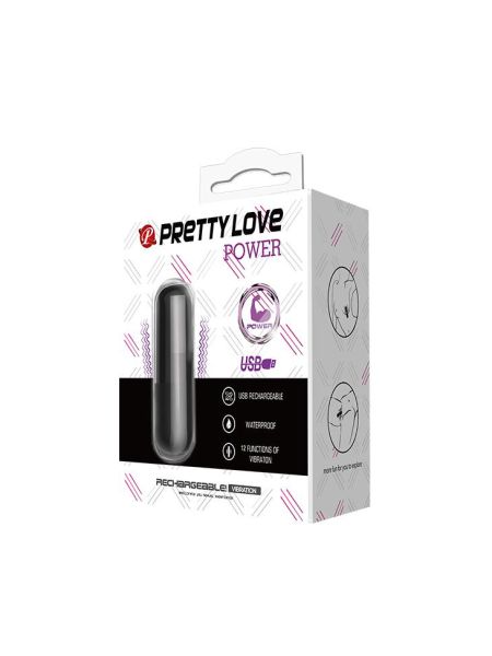 Mini masażer do łechtaczki sex stymulator 6cm 12trybów czarny - 7