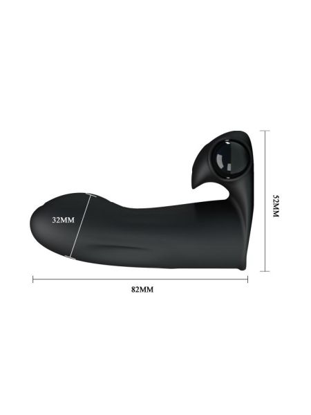 Masażer stymulator na palec wibrujący unisex 8cm - 5