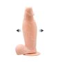 Dildo z cyberskóry pompowany przyssawka 19cm - 3