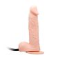 Dildo z cyberskóry pompowany przyssawka 19cm - 5