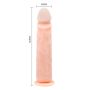 Wyginany elastyczny penis dildo z przyssawką 24cm - 3