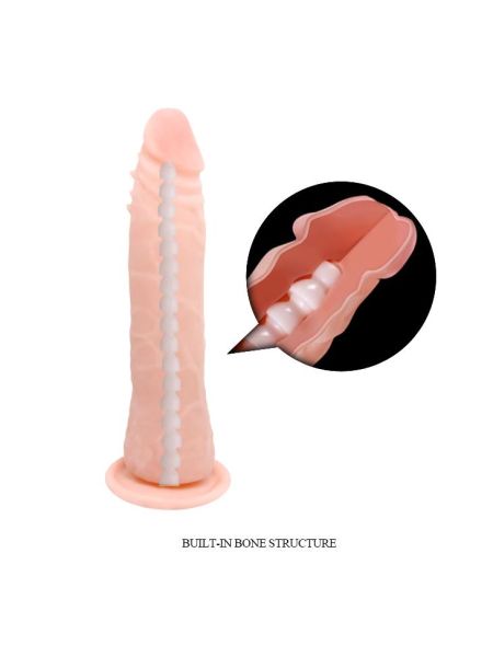 Wyginany elastyczny penis dildo z przyssawką 20cm - 5