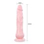 Penis realistyczny dildo tryskające przyssawka 19cm - 4