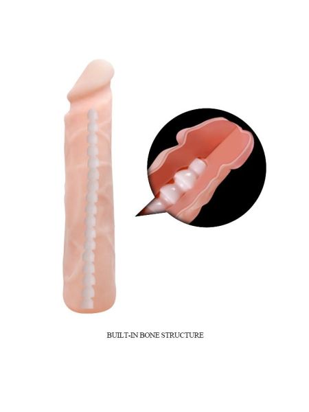 Duże realistyczne dildo z cyberskóry wyginane 24cm - 4