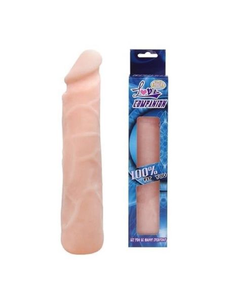 Duże realistyczne dildo z cyberskóry wyginane 24cm - 5