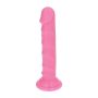 Dildo spiralne różowe gumowe z przyssawką 14,5 cm - 3