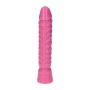 Różowy realistyczny penis w spiralne żyły 10,5cm - 3