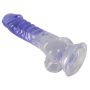 Dildo transparentny penis żylasty z przyssawką 19,5 cm - 12