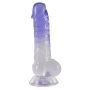 Dildo transparentny penis żylasty z przyssawką 19,5 cm - 7