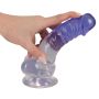 Dildo transparentny penis żylasty z przyssawką 19,5 cm - 10