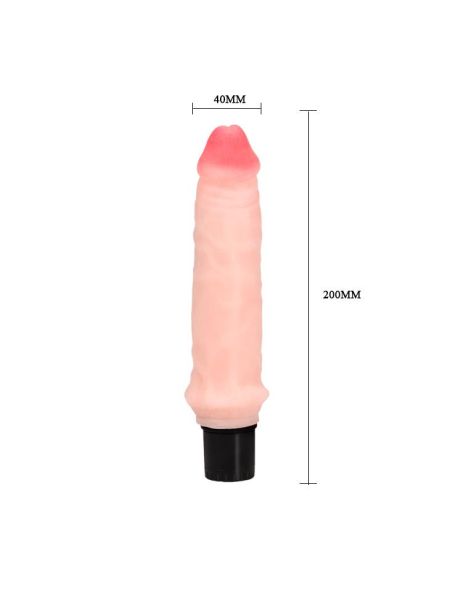 Realistyczny wibrator naturalny jak penis 20cm - 8