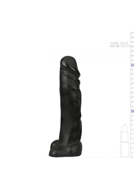 Dildo All Black 22 cm - 4