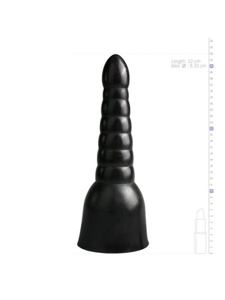 Dildo All Black 33.5 cm - 4