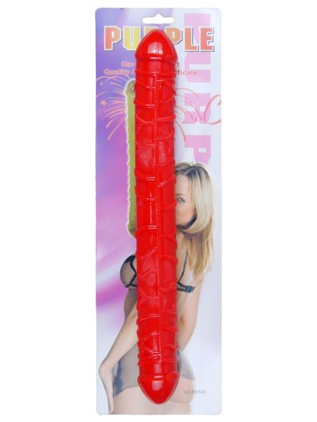 Dildo podwójne realistyczne 2 końcówki z żyłami 33cm - 5