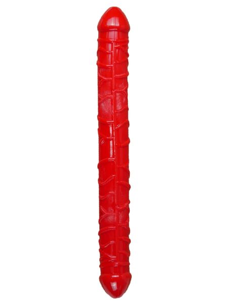 Dildo podwójne realistyczne 2 końcówki z żyłami 33cm