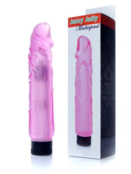 Wibrator realistyczny jak penis naturalny 22cm fioletowy