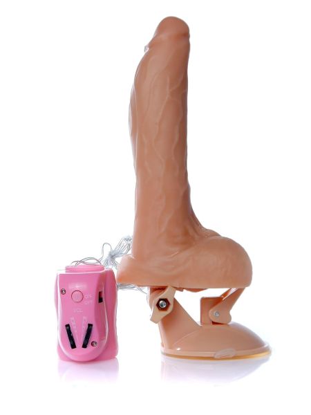 Dildo penis na przyssawce obroty rotacja 24cm - 4