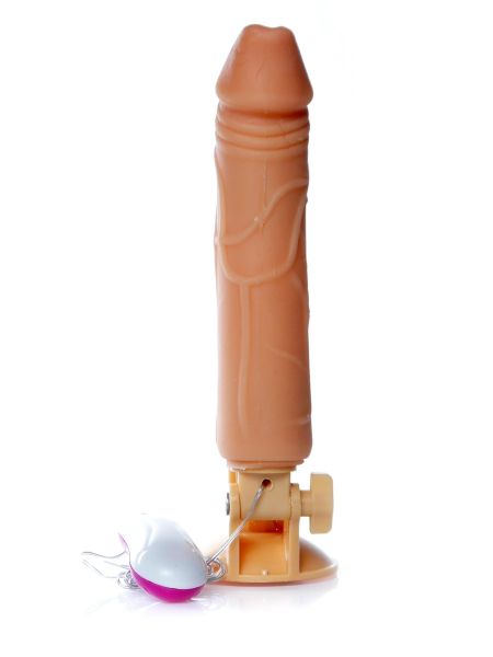 Dildo z przyssawką pilotem penis realistyczny 24cm - 6