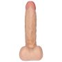 Penis z cyberskóry dildo realistyczne z jądrami 23cm - 8