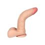 Wyginane dildo penis z cyberskóry jądra przyssawka 23cm - 10