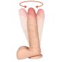 Rotujący obracające się dildo penis z pilotem 23cm - 3