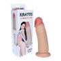 Penis dildo realistyczne przyssawka cyberskóra 18cm - 2