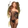 Erotyczna siatka na ciało bodystocking z dziurą XL - 2