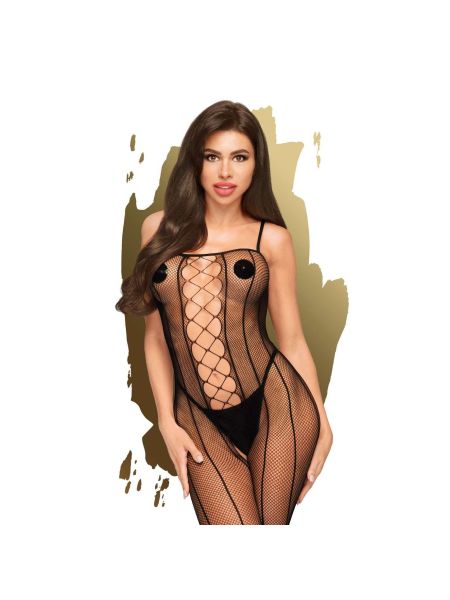 Bodystocking dekolt otwarte krocze erotyczne XL