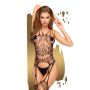 Bodystocking top pończochy otwarte erotyczne S-L - 2