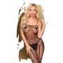 Bodystocking czarna sex siateczka otwarty krok XL - 2