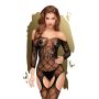 Koronkowe bodystocking erotyczna siateczka S-L - 2