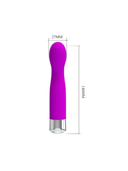 Wibrator do punktu G zagięty sex 12 trybów 14 cm - 6