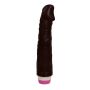 Realistyczny czarny penis wibrator naturalny 23cm - 3