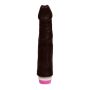 Realistyczny czarny penis wibrator naturalny 23cm - 4