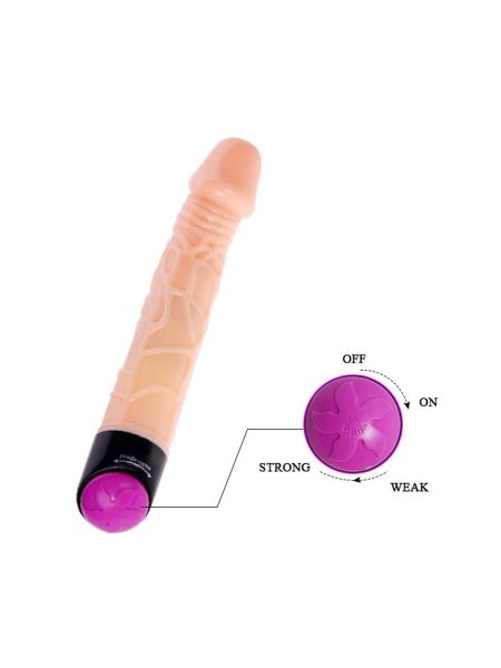 Wibrator realistyczny penis duża główka członek 25cm - 6