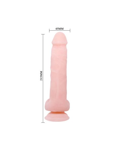 Dildo realistyczne penis z jądrami przyssawką 21cm - 5