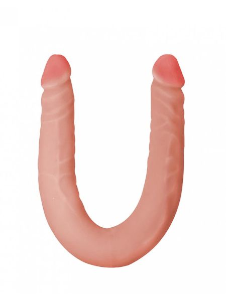 Dildo dwustronne penis członek cyberskóra 44cm - 2