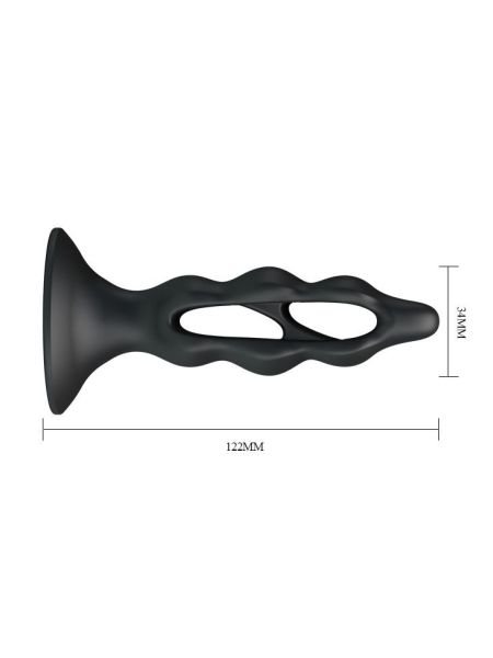 Korek analny plug zatyczka do pupy prostaty 12cm - 4